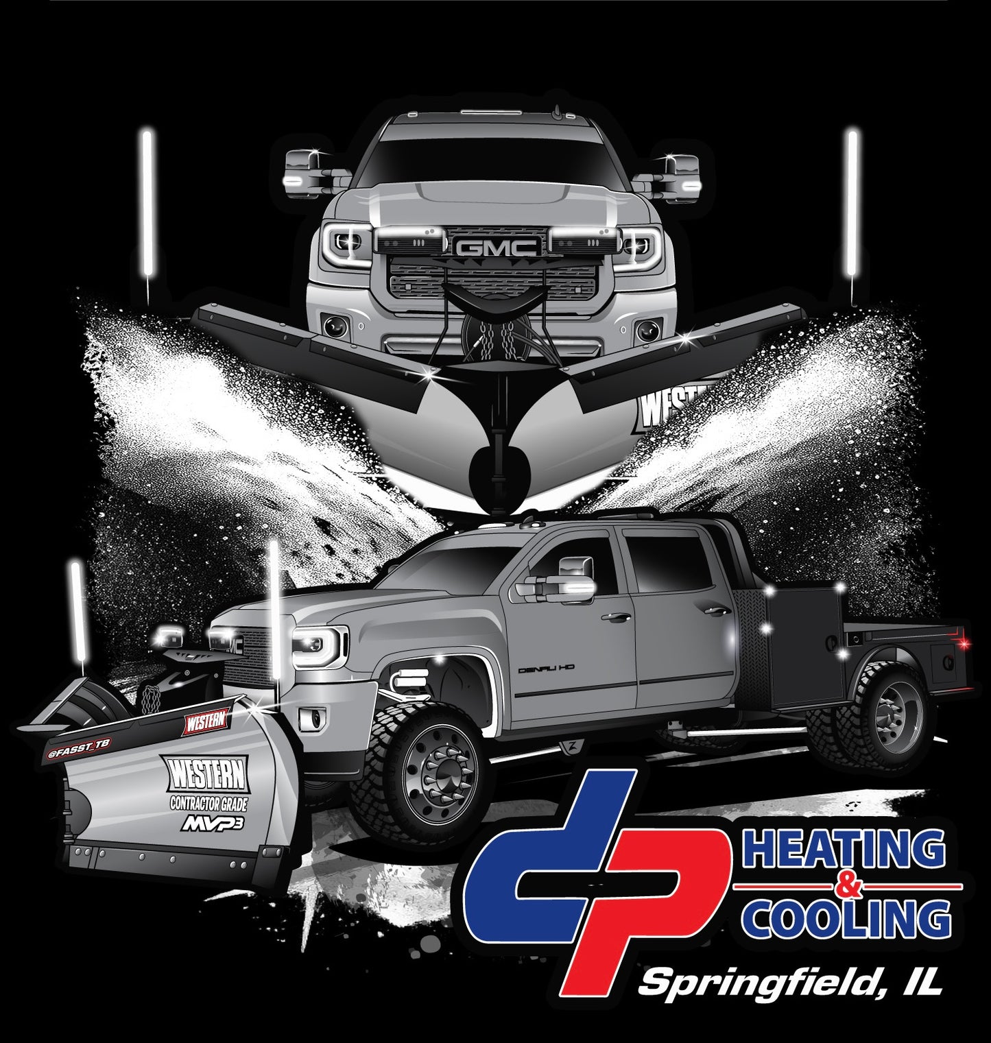 DP Heating & Cooling Snow Plow Hoodie